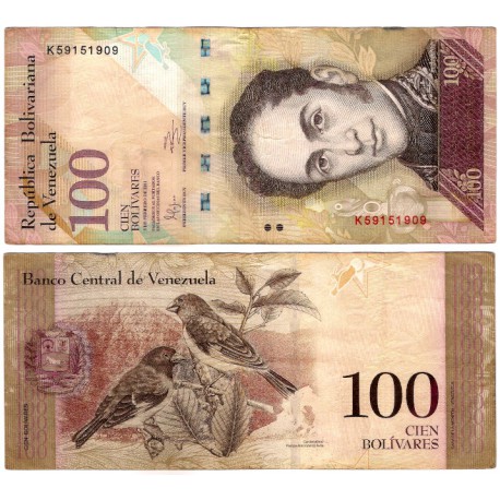 (93d) Venezuela. 2011. 100 Bolivares (MBC-)