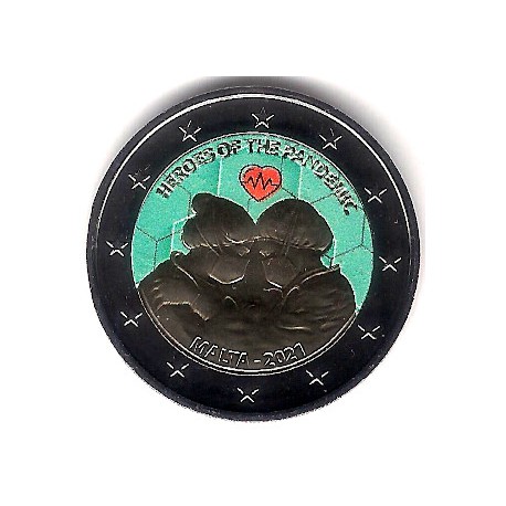 Malta. 2021. 2 Euro (SC) Coloreada