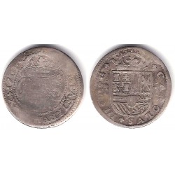 Carlos III (Arch. Austria). 1710. 2 Reales (BC) (Plata) Ceca de Barcelona