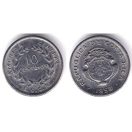 (185.1a) Costa Rica. 1958. 10 Céntimos (EBC)