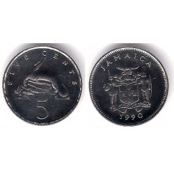 (46a) Jamaica. 1990. 5 Cents (SC)