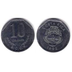 (215.1) Costa Rica. 1992. 10 Colones (MBC)