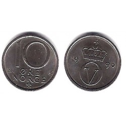 (416) Noruega. 1990. 10 Ore (SC)