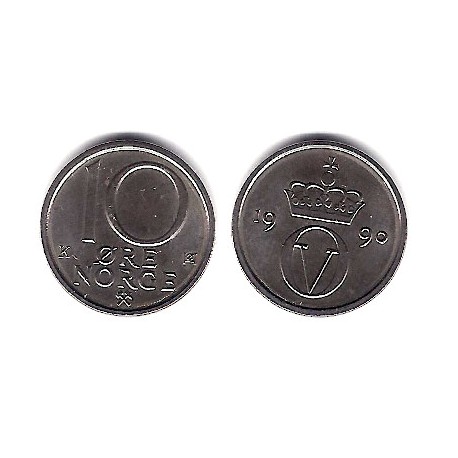 (416) Noruega. 1990. 10 Ore (SC)
