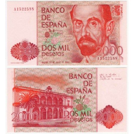 España. 1980. 2000 Pesetas (SC) Serie A