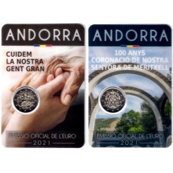 Andorra. 2021. 2 Euro + 2 Euro (SC)