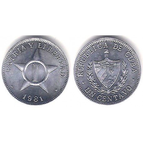 (33.1) Cuba. 1981. 1 Centavo (SC)