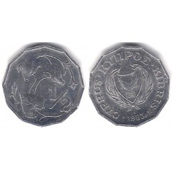 (52) Chipre. 1983. ½ Cent (EBC)