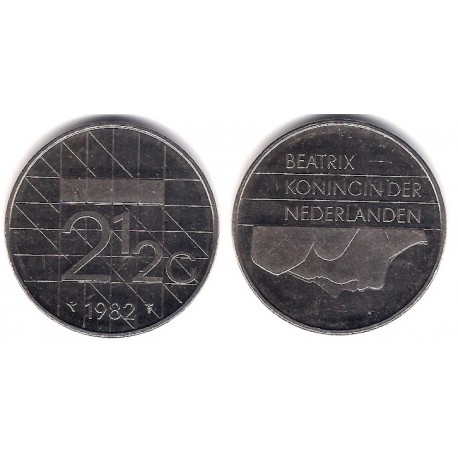 (206) Países Bajos. 1982. 2½ Gulden (MBC)