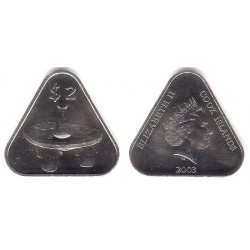 (417) Islas Cook. 2003. 2 Dollars (SC)