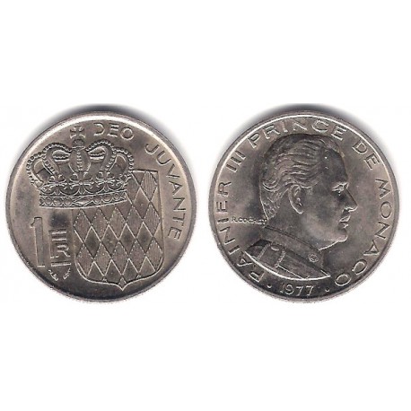 (140) Mónaco. 1977. 1 Franc (SC)