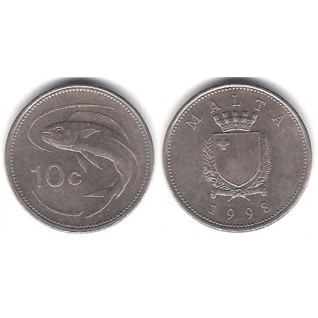 (96) Malta. 1998. 10 Cents (MBC)