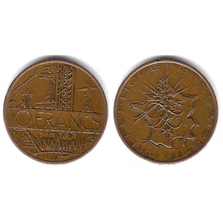 (940) Francia. 1980. 10 Francs (MBC)
