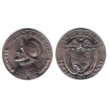 (12b) Panamá. 1980. ½ Balboa (SC)