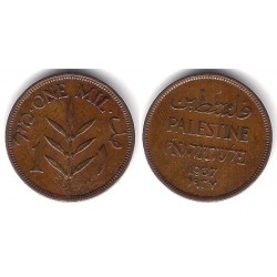 (1) Palestina. 1937. 1 Mil (MBC)