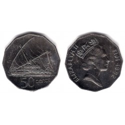 (54a) Islas Fiji. 1992. 50 Cents (EBC)