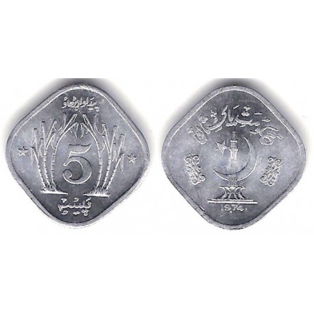 (35) Pakistán. 1974. 5 Paisa (EBC+)