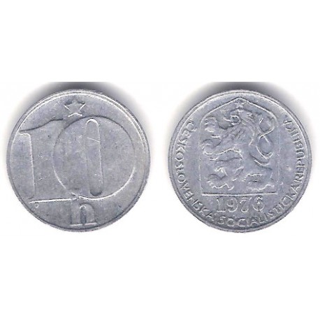 (80) Checoslovaquia. 1976. 10 Haleru (MBC+)