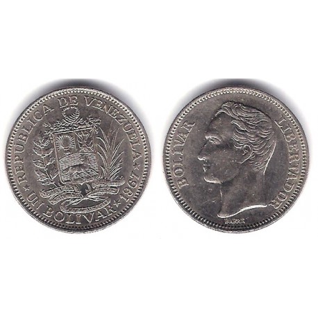 (Y42) Venezuela. 1967. 1 Bolivar (MBC)