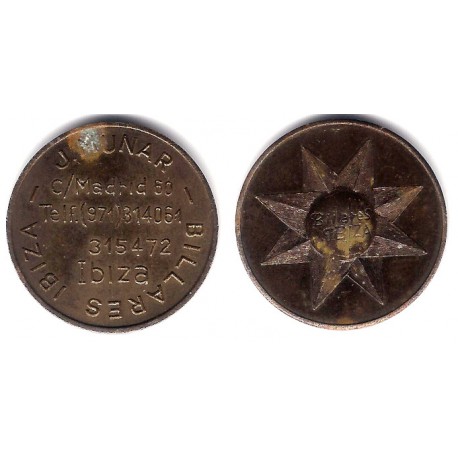 Billares Ibiza. J. Munar. Ficha (BC)