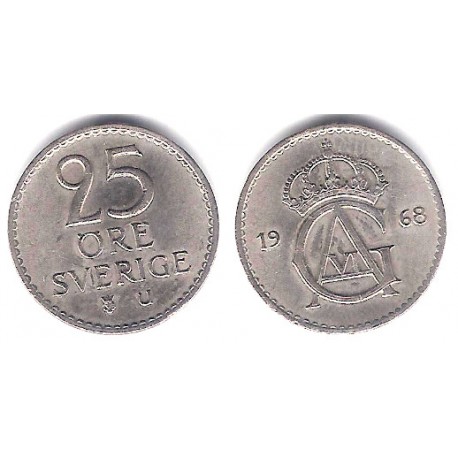 (836) Suecia. 1968. 25 Ore (MBC)