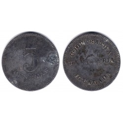 Cooperativa La Victoria. Igualada. 5 Pesetas (MBC)