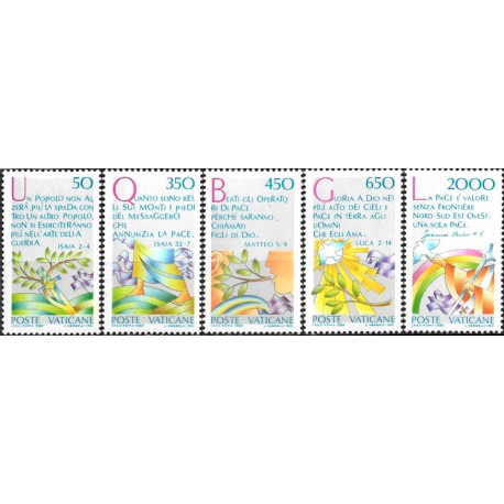 Ciudad del Vaticano. 1986. Serie Completa (Nuevo) Año de la Paz