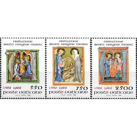 Ciudad del Vaticano. 1989. Serie Completa (Nuevo) Visitazione Beata Vergine Maria