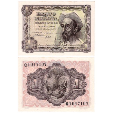 Estado Español. 1951. 1 Peseta (SC) Serie Q