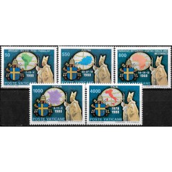 Ciudad del Vaticano. 1989. Serie Completa (Nuevo) Viajes del Papa Juan Pablo II