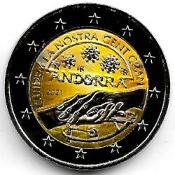 Andorra. 2021. 2 Euro (SC) Coloreada