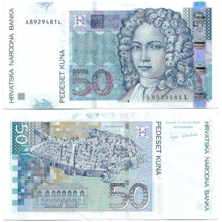 (40a) Croacia. 2002. 50 Kuna (EBC)