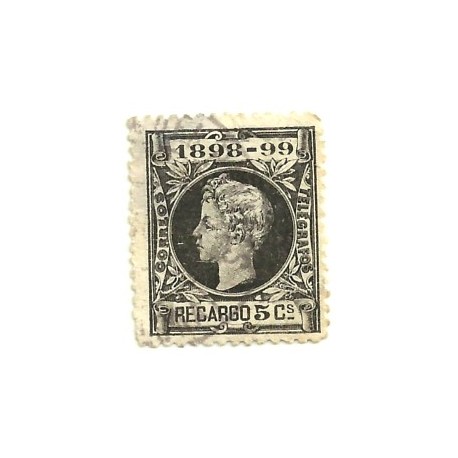(240) 1898. 5 Céntimos. Alfonso XIII (Usado)