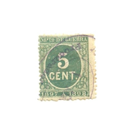 (232) 1897. 5 Céntimos. Cifra (Usado)