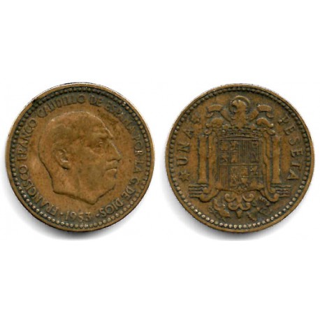 Estado Español. 1953*(19-62). 1 Peseta (BC+)