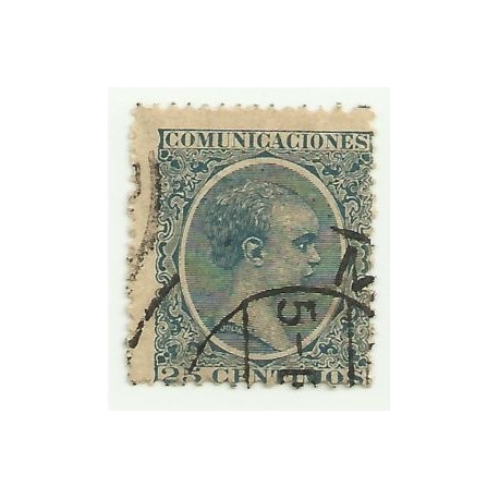 (221) 1889/99. 25 Céntimos. Alfonso XIII (Usado)