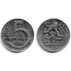 (8) República Checa. 1993. 5 Korun (MBC)
