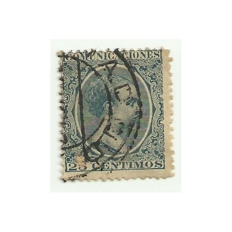 (221) 1889/99. 25 Céntimos. Alfonso XIII (Usado)