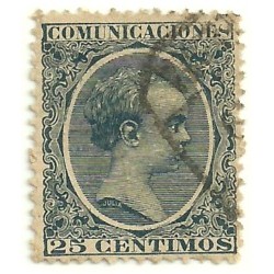 (221) 1889-1899. 25 Céntimos. Alfonso XIII (Usado)