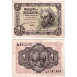 Estado Español. 1951. 1 Peseta (EBC) Serie Q