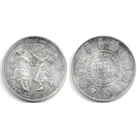 (704) Portugal. 1997. 1000 Escudos (EBC) (Plata)