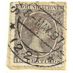 (219) 1889-1899. 15 Céntimos. Alfonso XIII (Usado)