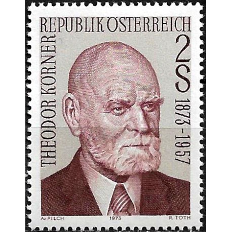 Austria. 1973. 2 Schilling (Nuevo) Cent. Theodor Korner