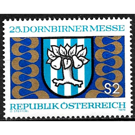 Austria. 1973. 2 Schilling (Nuevo) 25ª Feria de Dornbirner