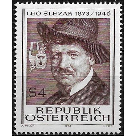 Austria. 1973. 4 Schilling (Nuevo) Leo Slezak