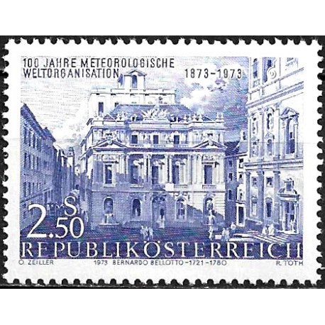 Austria. 1973. 2.50 Schilling (Nuevo) Organización Mundial de Meteorologia