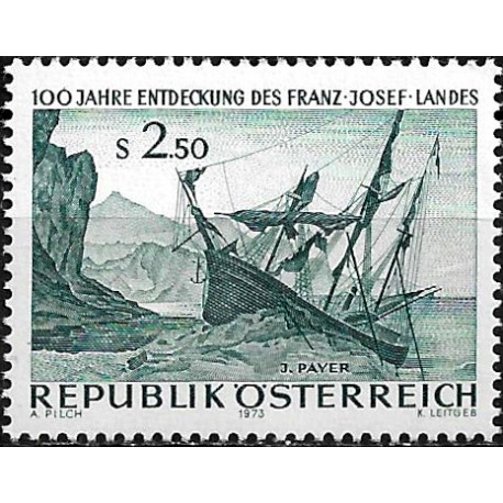 Austria. 1973. 2.50 Schilling (Nuevo) Cuadro de J. Payer (Descubrimiento de la Tierra de F.J.)