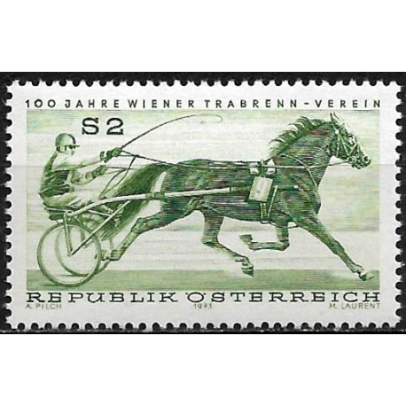 Austria. 1973. 2 Schilling (Nuevo) Cent. Sociedad Vienesa de Carreras al Trote