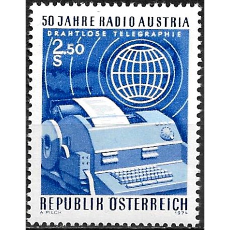 Austria. 1974. 2.50 Schilling (Nuevo) Radio Austria