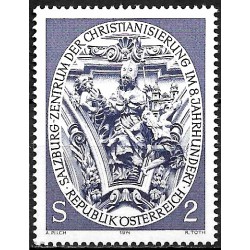 Austria. 1974. 2 Schilling (Nuevo) Salzburgo, Centro de Evangelización en el S. VIII